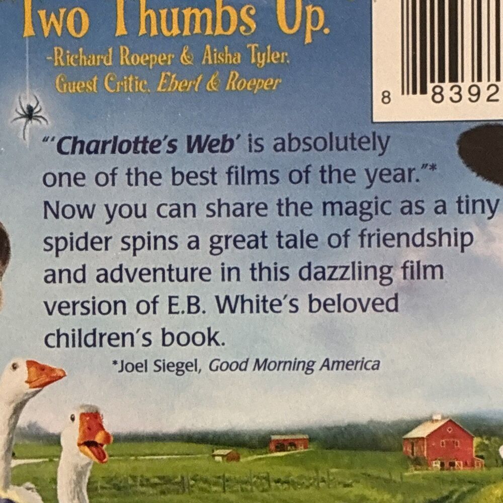 Charlotte’s Web DVD 2006 Family Movie Night Classic Special New Factory Sealed - Picture 7 of 10